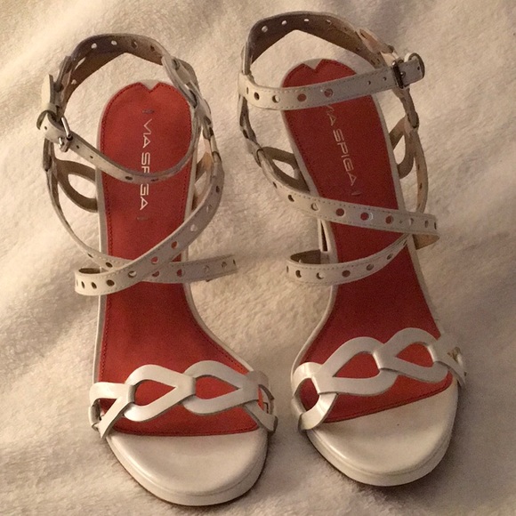 via spiga white sandals